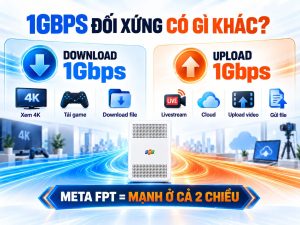 Meta FPT cung cấp tốc độ cao ở cả chiều tải xuống và tải lên.