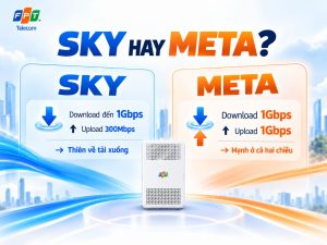 Khác biệt nổi bật giữa Sky và Meta ở tốc độ Upload.