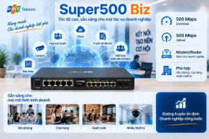 Super500 Biz là tốc độ hai chiều 500Mbps, giúp doanh nghiệp xử lý đồng thời nhiều tác vụ