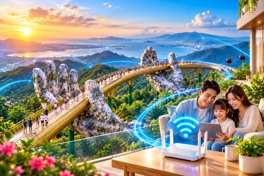 Lắp mạng FPT Đà Nẵng cáp quang WiFi 6