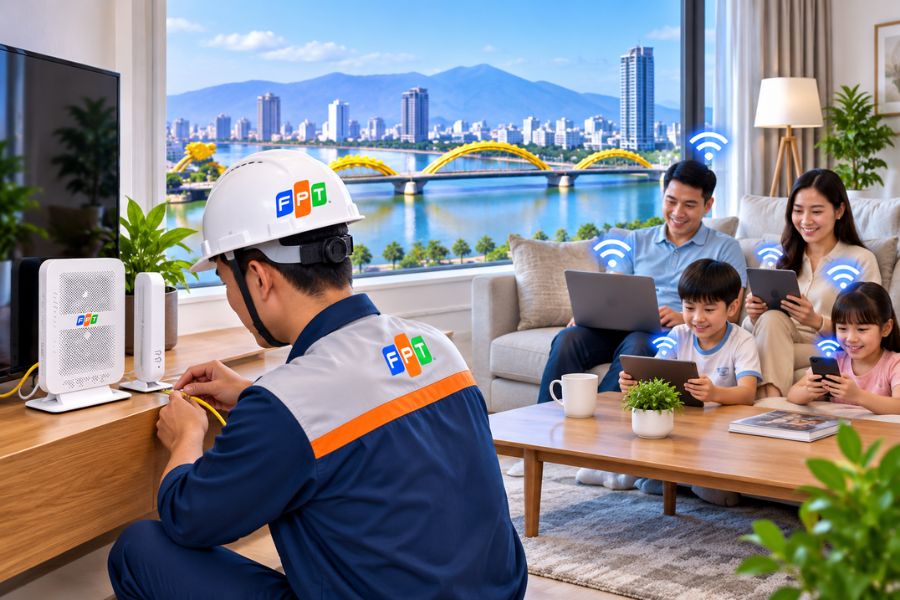 Quy trình đăng ký lắp mạng FPT Đà Nẵng