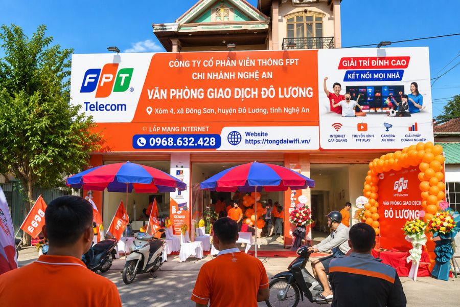 Lắp mạng FPT Đô Lương tại điểm giao dịch địa phương