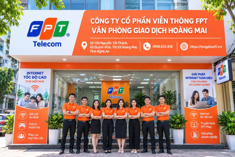 Lắp mạng FPT Hoàng Mai tại văn phòng giao dịch FPT Telecom