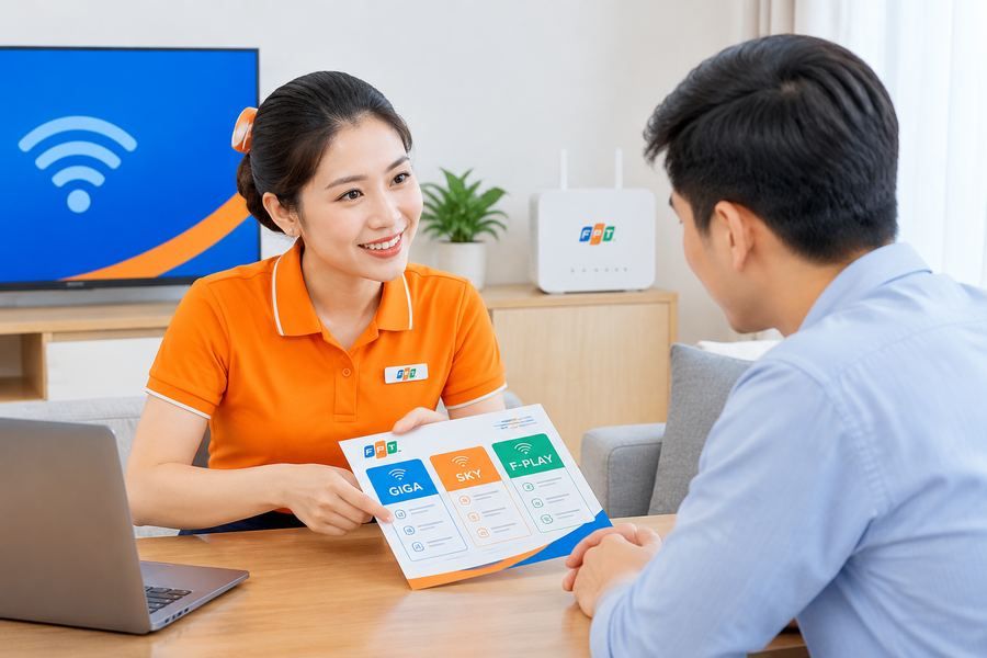Lắp mạng FPT Mường Lát với tư vấn gói cước phù hợp nhu cầu gia đình