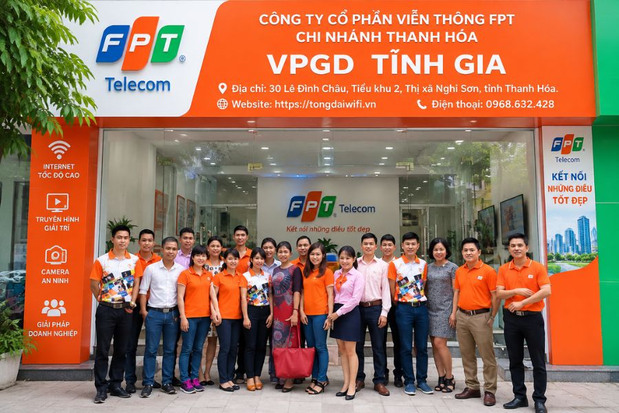 Lắp mạng FPT Nghi Sơn hỗ trợ tư vấn tại văn phòng địa phương