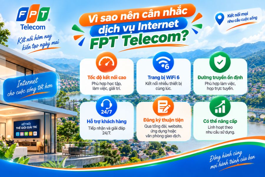 Lắp mạng FPT Như Thanh mang đến Internet tốc độ cao