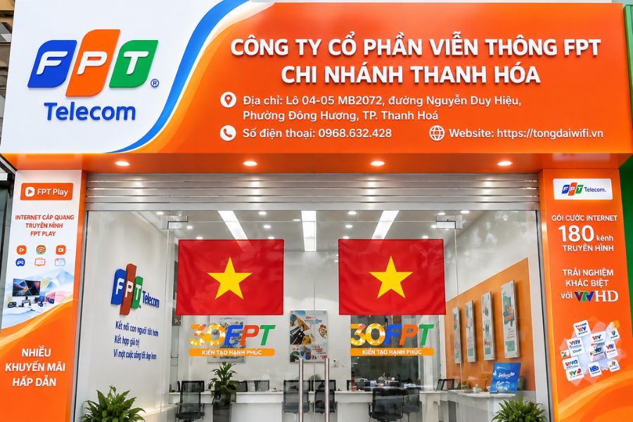 Lắp mạng FPT Như Thanh hỗ trợ đăng ký dịch vụ tại văn phòng FPT Telecom