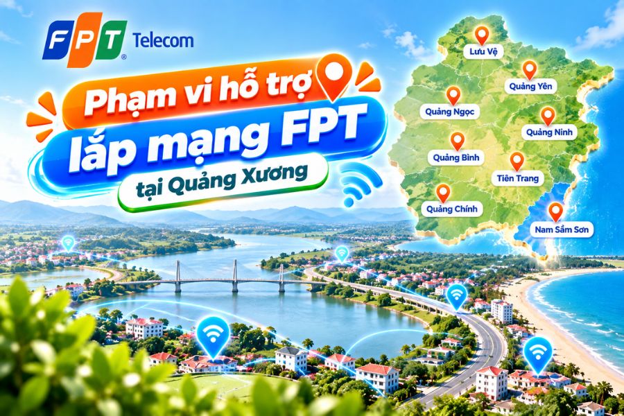 Lắp mạng FPT Quảng Xương hỗ trợ kết nối Internet ổn định