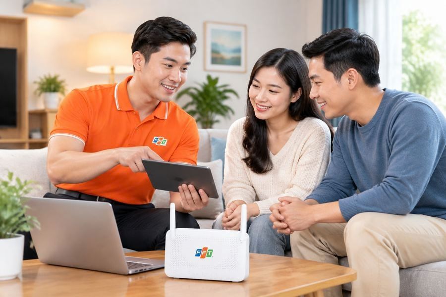 Quy trình lắp mạng FPT Thiệu Hóa
