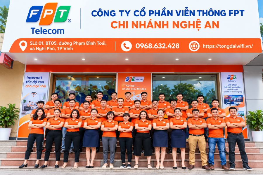 Lắp mạng FPT Vinh với thông tin điểm giao dịch và đội ngũ tư vấn hỗ trợ khách hàng