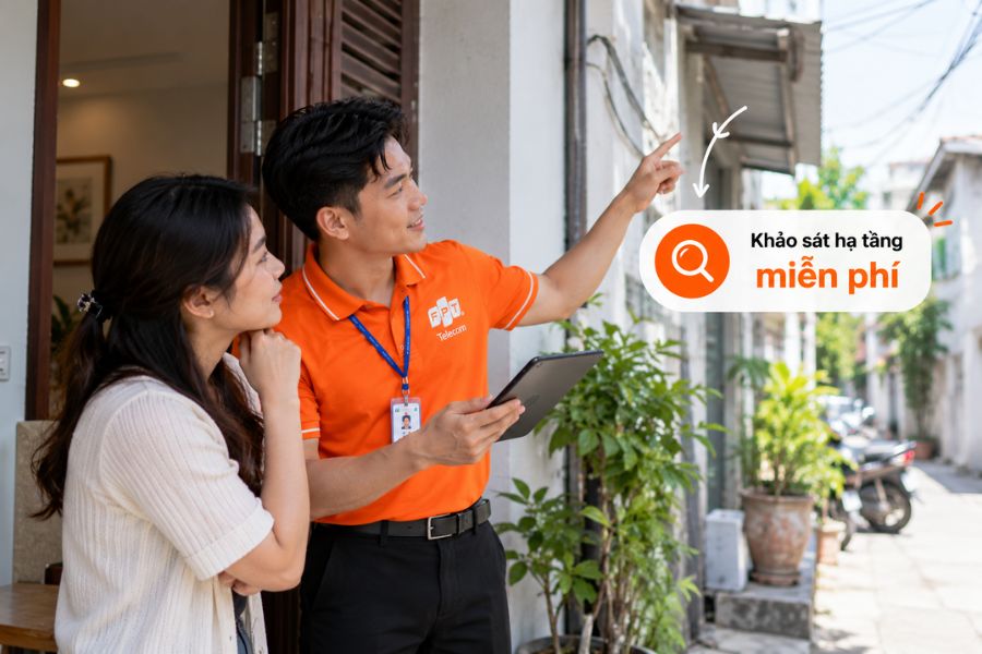 Lắp mạng FPT Vĩnh Lộc hỗ trợ khảo sát hạ tầng miễn phí tại địa chỉ khách hàng