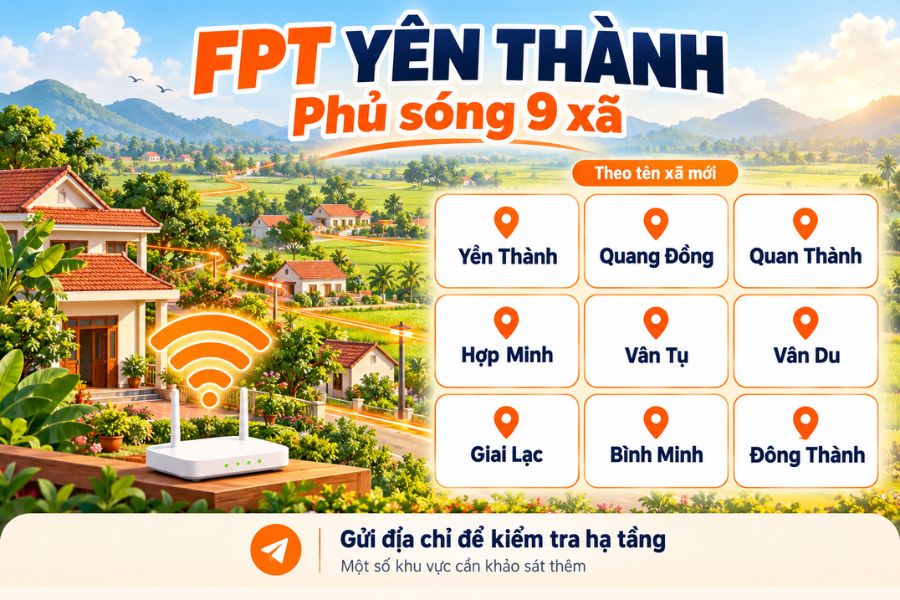Hạ tầng FPT Telecom Yên Thành
