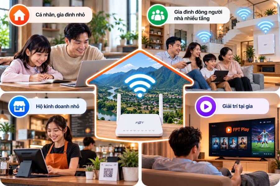 Lắp mạng FPT Quỳ Châu cho nhiều nhu cầu